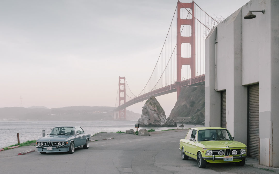 BMW 70s icons at one of the most Iconic places in San Francisco: Bengt and Alex’ sheer driving pleasure.